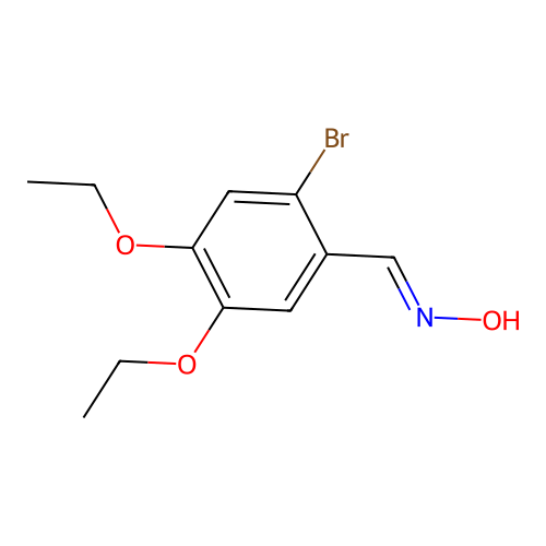 2-Bromo-4,5-diethoxybenzaldehyde oxime structure