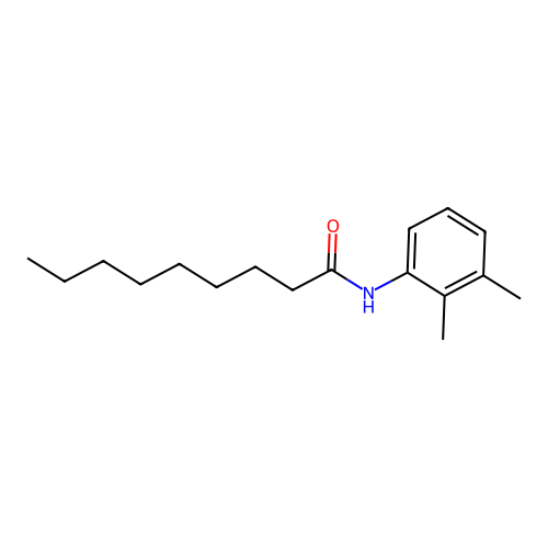 N-(2,3-dimethylphenyl)nonanamide structure