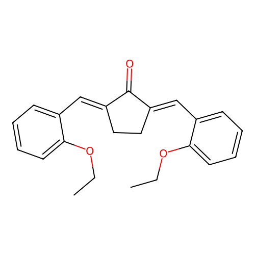 2,5-Bis[(2-ethoxyphenyl)methylidene]cyclopentan-1-one structure