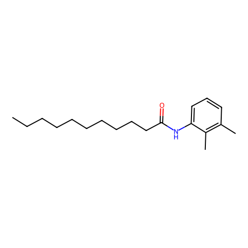 N-(2,3-dimethylphenyl)undecanamide structure