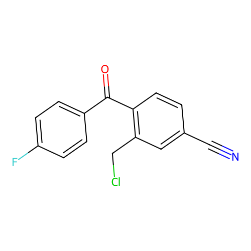 3-Chloromethyl-4-(4-fluoro-benzoyl)-benzonitrile structure