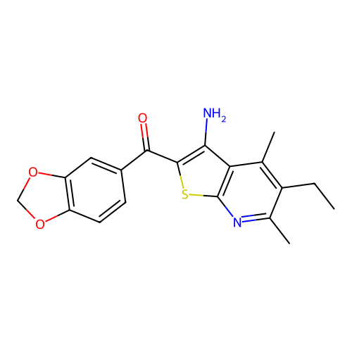 C19H18N2O3S structure