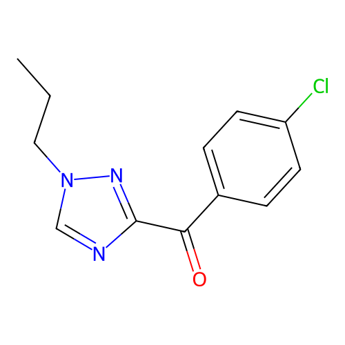 (4-chlorophenyl)(1-propyl-1H-1,2,4-triazol-3-yl)methanone structure