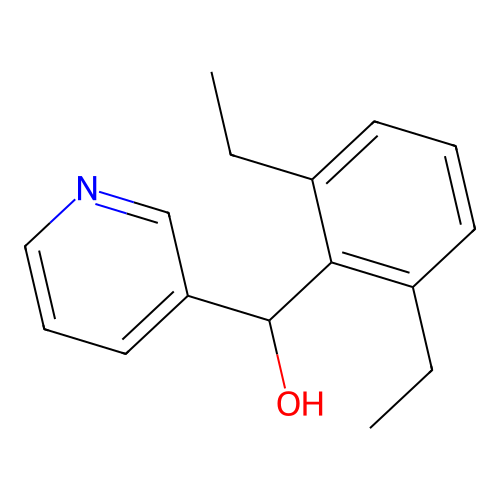 (2,6-Diethylphenyl)(3-pyridinyl)methanol structure