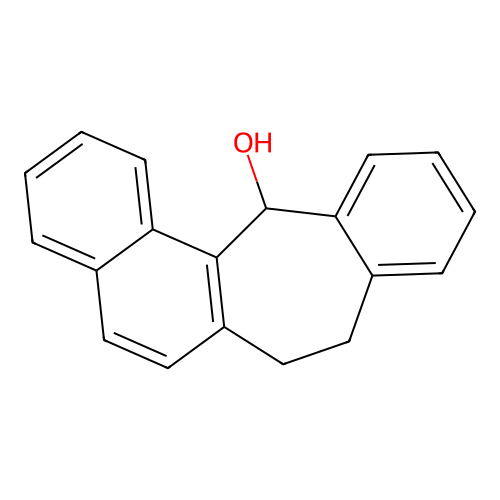 8,13-dihydro-7H-benzo[5,6]cyclohepta[1,2-a]naphthalen-13-ol structure