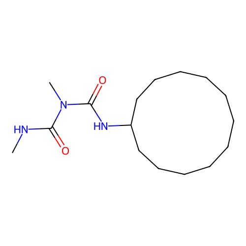 1-(Cyclododecylcarbamoyl)-1,3-dimethylurea structure
