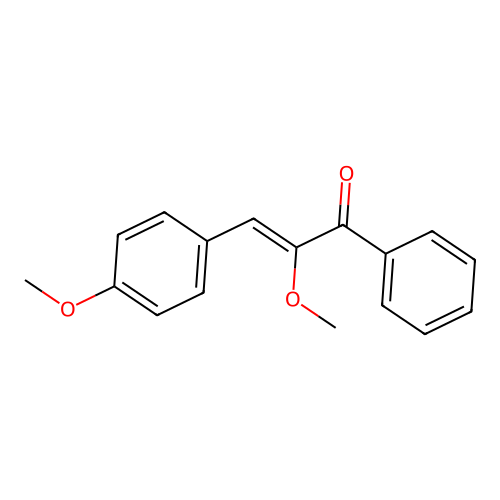 2-Methoxy-3-(4-methoxyphenyl)-1-phenylprop-2-en-1-one structure