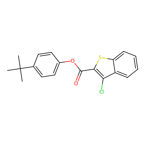 4-Tert-butylphenyl 3-chloro-1-benzothiophene-2-carboxylate structure