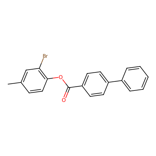 (2-Bromo-4-methylphenyl) 4-phenylbenzoate structure