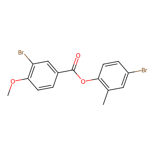 4-Bromo-2-methylphenyl 3-bromo-4-methoxybenzoate structure