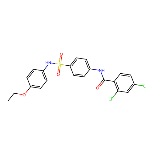 2,4-dichloro-N-[4-[(4-ethoxyphenyl)sulfamoyl]phenyl]benzamide structure