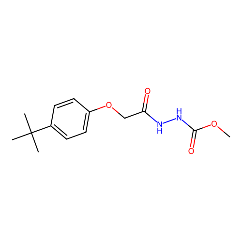 Methyl 2-[(4-tert-butylphenoxy)acetyl]hydrazinecarboxylate structure