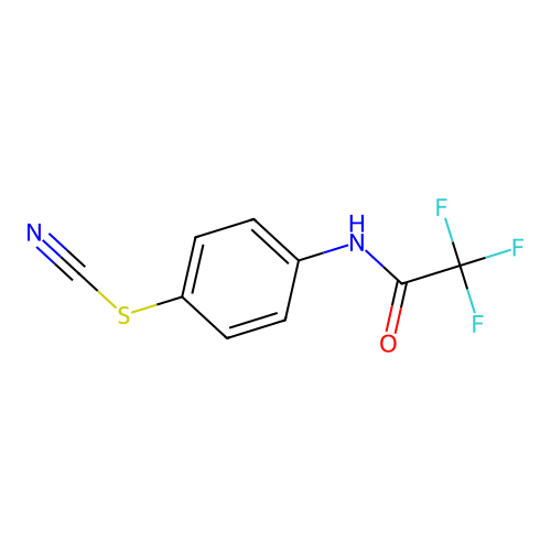 4-[(Trifluoroacetyl)amino]phenyl thiocyanate structure