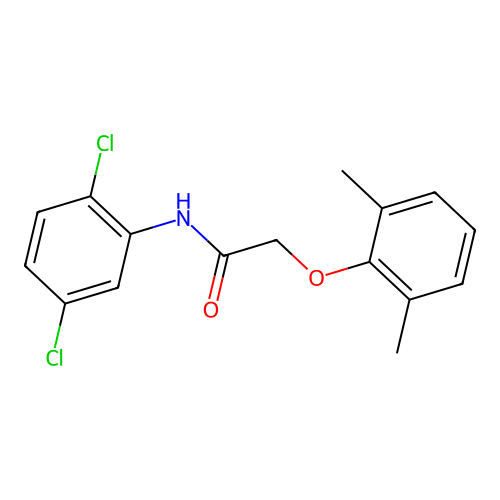 N-(2,5-dichlorophenyl)-2-(2,6-dimethylphenoxy)acetamide structure