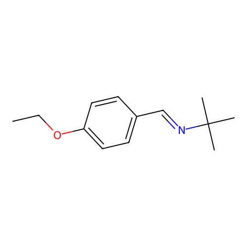 N-(tert-butyl)-N-(4-ethoxybenzylidene)amine structure
