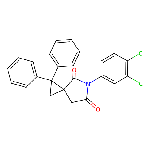 5-(3,4-Dichlorophenyl)-1,1-diphenyl-5-azaspiro[2.4]heptane-4,6-dione structure