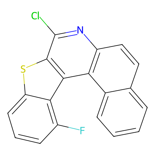 8-Chloro-13-fluorobenzo[f][1]benzothieno[2,3-c]quinoline structure