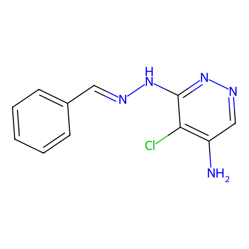 3-N-(benzylideneamino)-4-chloropyridazine-3,5-diamine structure