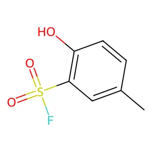 Benzenesulfonyl fluoride, 2-hydroxy-5-methyl- structure