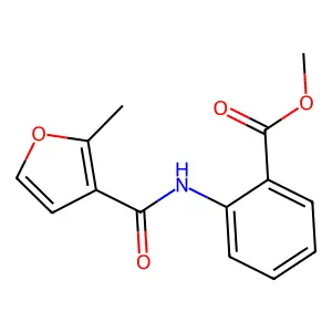 Methyl 2-[(2-methyl-3-furyl)carbonylamino]benzoate structure