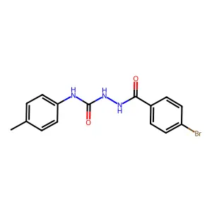 1-[(4-Bromobenzoyl)amino]-3-(4-methylphenyl)urea structure