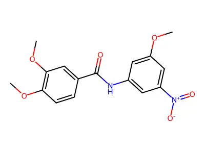 3,4-dimethoxy-N-(3-methoxy-5-nitrophenyl)benzamide structure