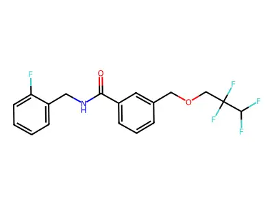 N-(2-fluorobenzyl)-3-[(2,2,3,3-tetrafluoropropoxy)methyl]benzamide structure