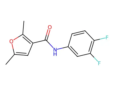 N-(3,4-difluorophenyl)-2,5-dimethyl-3-furamide structure