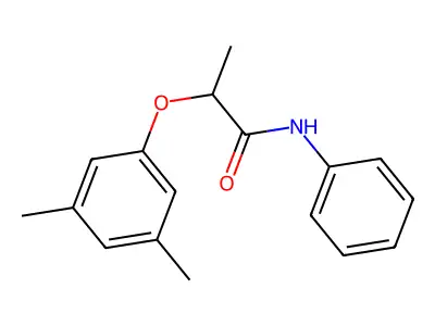 2-(3,5-dimethylphenoxy)-N-phenylpropanamide structure