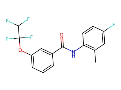 N-(4-fluoro-2-methylphenyl)-3-(1,1,2,2-tetrafluoroethoxy)benzamide structure