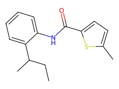 N-[2-(butan-2-yl)phenyl]-5-methylthiophene-2-carboxamide structure