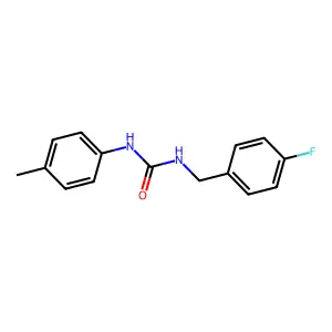 N-(4-Fluorobenzyl)-N'-(4-methylphenyl)urea structure