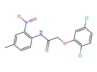 2-(2,5-dichlorophenoxy)-N-(4-methyl-2-nitrophenyl)acetamide structure