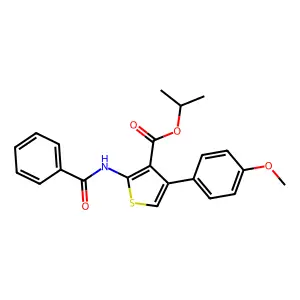 1-Methylethyl 2-(benzoylamino)-4-(4-methoxyphenyl)-3-thiophenecarboxylate structure