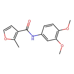 N-(3,4-dimethoxyphenyl)-2-methylfuran-3-carboxamide structure
