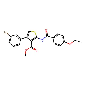 Methyl 4-(3-bromophenyl)-2-[(4-ethoxybenzoyl)amino]thiophene-3-carboxylate structure