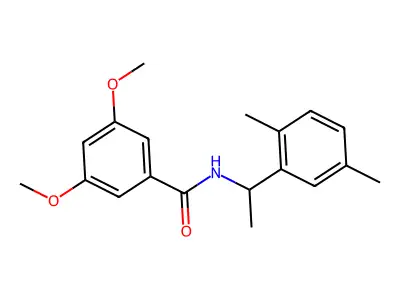 N-[1-(2,5-dimethylphenyl)ethyl]-3,5-dimethoxybenzamide structure