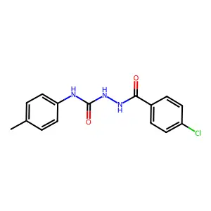 1-[(4-Chlorobenzoyl)amino]-3-(4-methylphenyl)urea structure