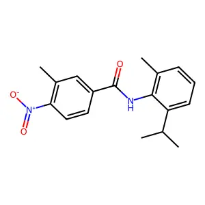 3-methyl-N-(2-methyl-6-propan-2-ylphenyl)-4-nitrobenzamide structure