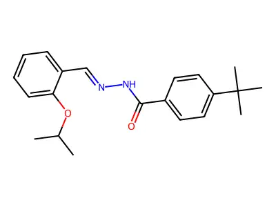 4-tert-butyl-N-[(2-propan-2-yloxyphenyl)methylideneamino]benzamide structure