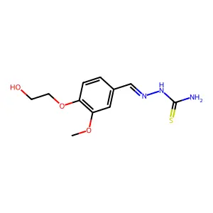 [[4-(2-Hydroxyethoxy)-3-methoxyphenyl]methylideneamino]thiourea structure