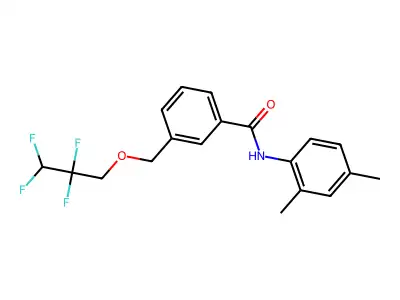 N-(2,4-dimethylphenyl)-3-(2,2,3,3-tetrafluoropropoxymethyl)benzamide structure
