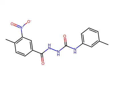 1-[(4-Methyl-3-nitrobenzoyl)amino]-3-(3-methylphenyl)urea structure