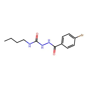 1-[(4-Bromobenzoyl)amino]-3-butylurea structure