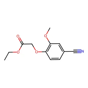 Ethyl 2-(4-cyano-2-methoxyphenoxy)acetate structure