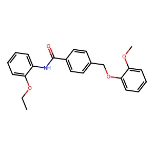 N-(2-ethoxyphenyl)-4-[(2-methoxyphenoxy)methyl]benzamide structure