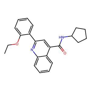 N-cyclopentyl-2-(2-ethoxyphenyl)quinoline-4-carboxamide structure