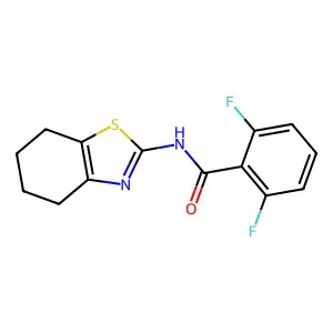 2,6-difluoro-N-(4,5,6,7-tetrahydro-1,3-benzothiazol-2-yl)benzamide structure
