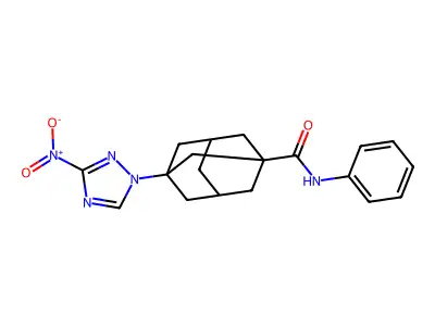 3-(3-nitro-1,2,4-triazol-1-yl)-N-phenyladamantane-1-carboxamide structure