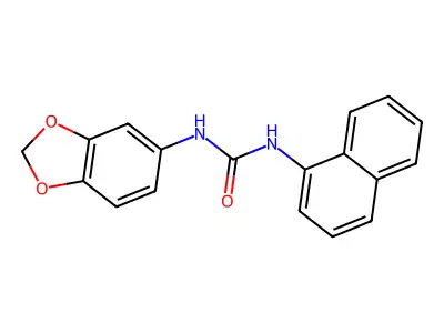 1-(1,3-Benzodioxol-5-yl)-3-naphthalen-1-ylurea structure